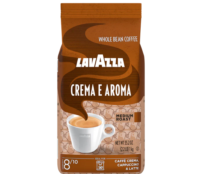 “Lavazza Crema e Aroma Coffee Beans 1kg pack – Medium Roast Espresso Beans”