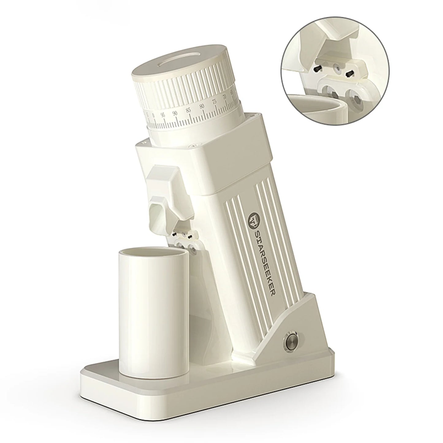 Starseeker E55 Coffee Grinder, Espresso Single Dose Cone Burr Grinder