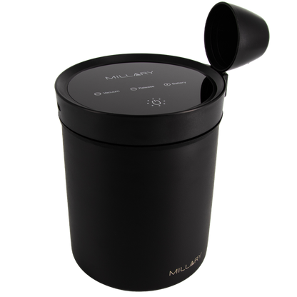 MILLARY Electric Vacuum Coffee Canister (USB-C) – Airtight Storage Container