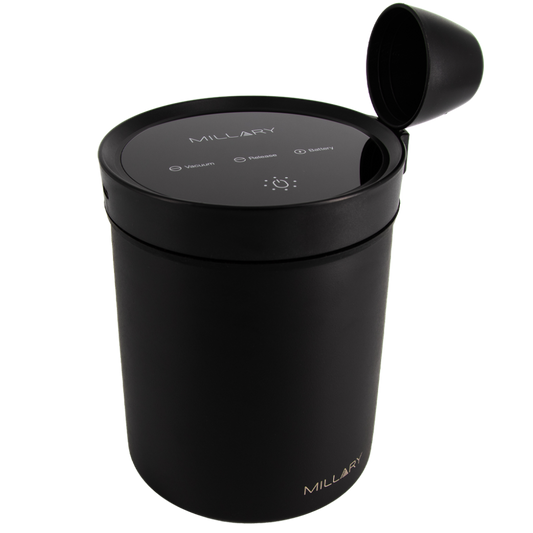 MILLARY Electric Vacuum Coffee Canister (USB-C) – Black