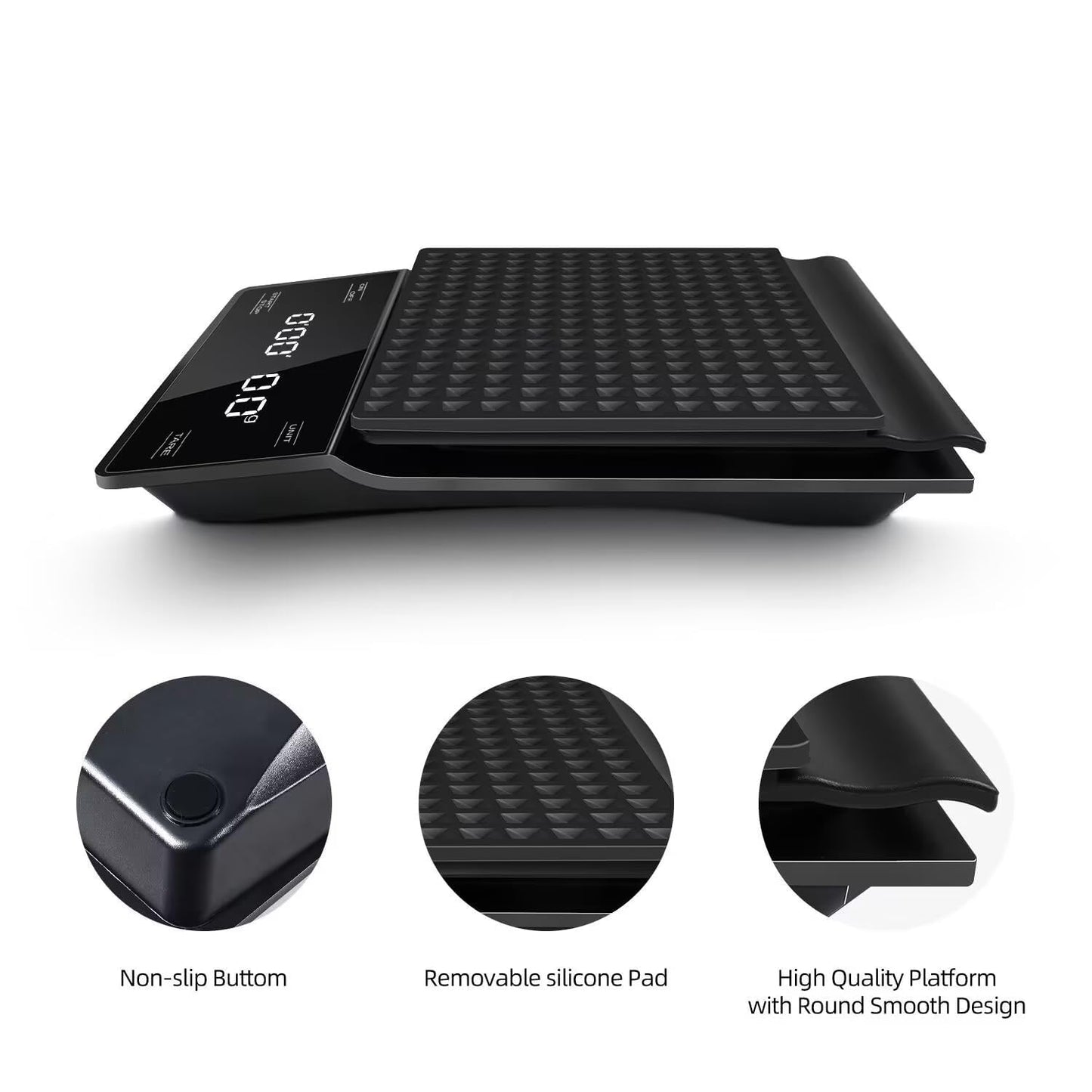 Barista Digital Coffee Scale with Timer (0.1 g)