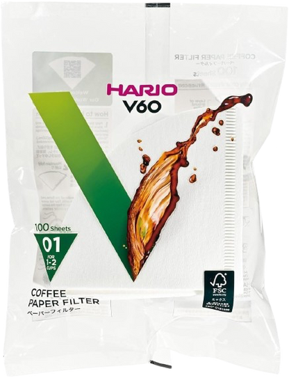 Hario V60 Filter Papers – Size 01 / 02