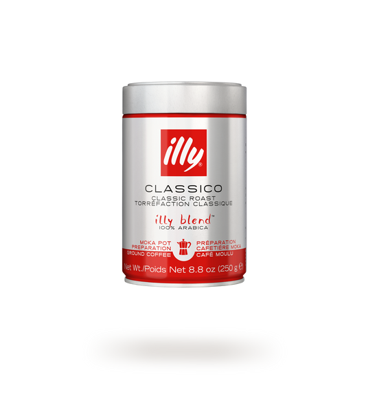 Illy Classico Moka Ground Coffee – 250 g