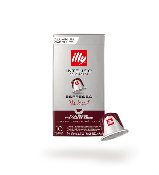 Illy Intenso Compatible Capsules – 10 Nespresso Pods