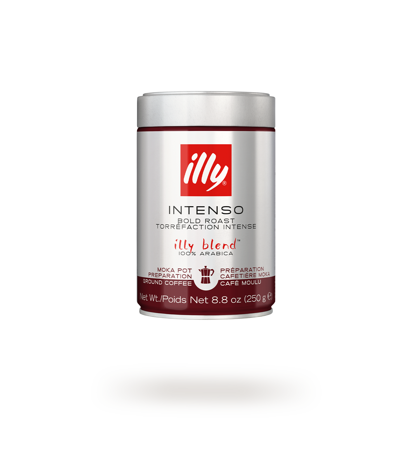 Illy Intenso Moka Ground Coffee – 250 g