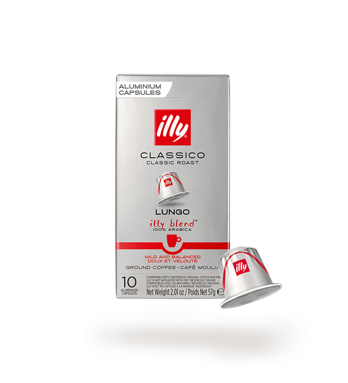 Illy Classico Lungo Compatible Capsules – 10 Nespresso Pods