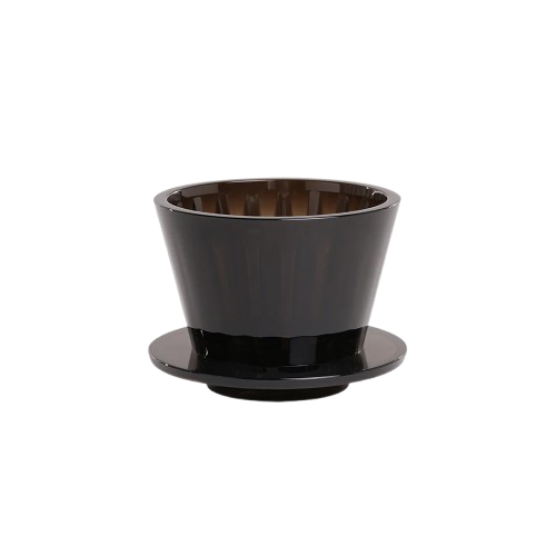 TIMEMORE Crystal Eye B75 Dripper – Flat-Bottom (Clear / Black)