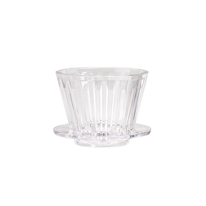 TIMEMORE Crystal Eye B75 Dripper – Flat-Bottom (Clear / Black)