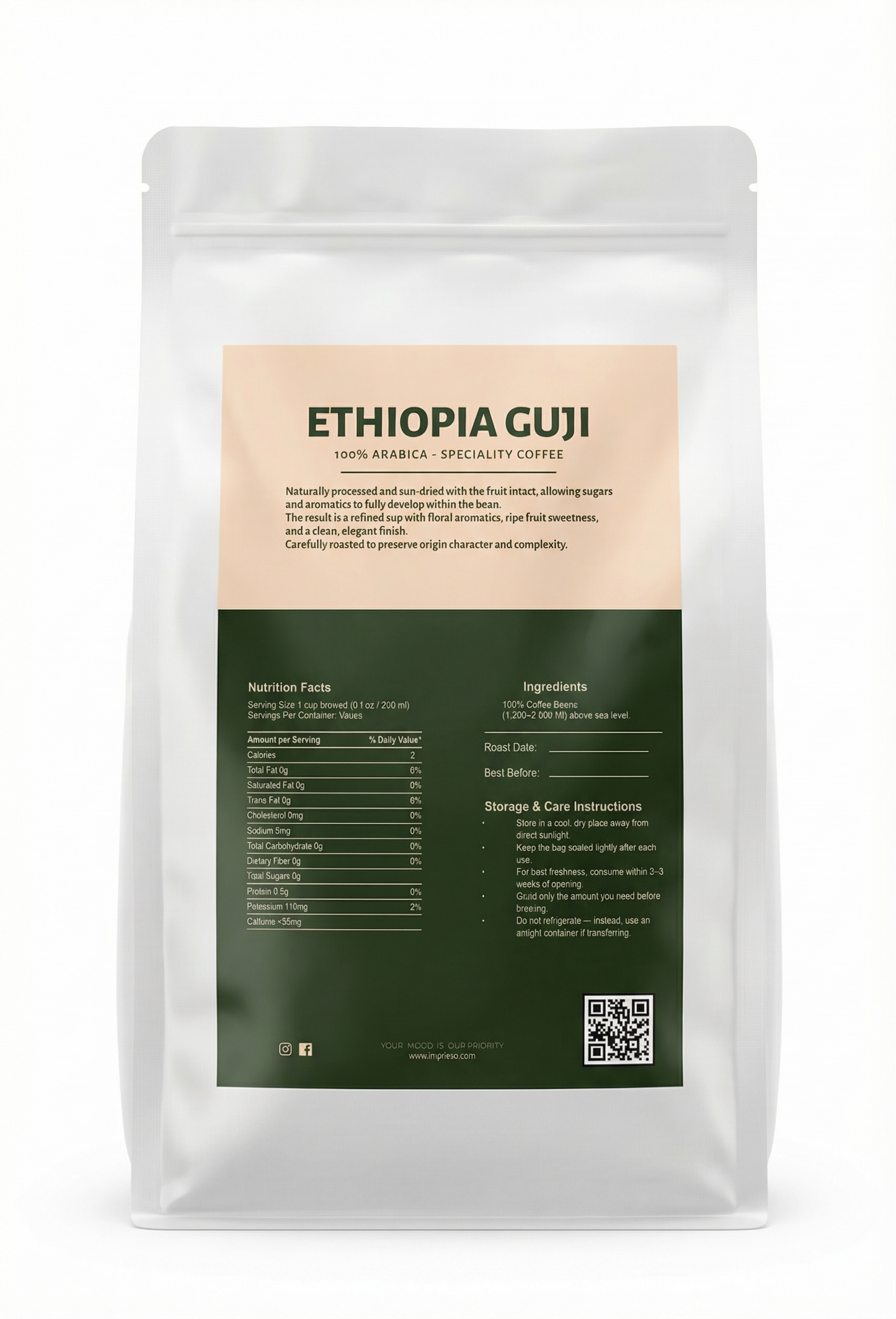 Ethiopia Guji - Specialty Coffee (87 pts) | Natural Process