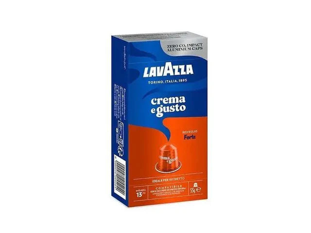 Lavazza Crema e Gusto Forte Compatible Capsules – 10 Nespresso Pods