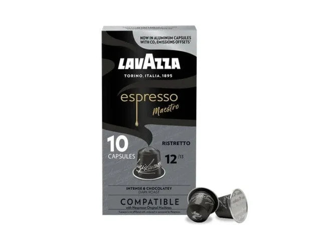 Lavazza Espresso Maestro Ristretto Compatible Capsules – 10 Nespresso Pods