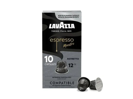 Lavazza Espresso Maestro Ristretto Compatible Capsules – 10 Nespresso Pods