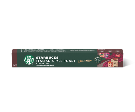 Starbucks Italian Style Roast Compatible Capsules – 10 Nespresso Pods