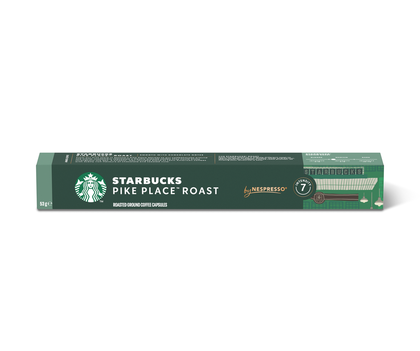 Starbucks Pike Place Roast Compatible Capsules – 10 Nespresso Pods