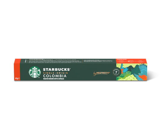 Starbucks Colombia Compatible Capsules – 10 Nespresso Pods