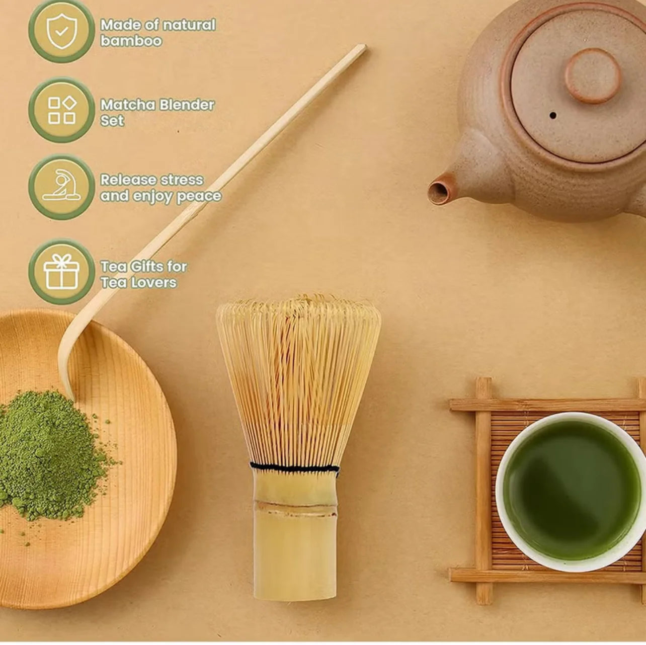 Matcha Tea Kit – 8 Pieces (Complete Set)