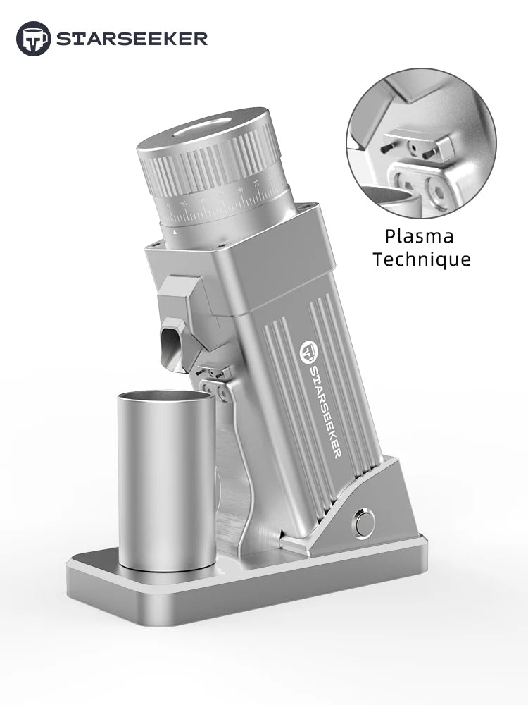Starseeker E55 Coffee Grinder, Espresso Single Dose Cone Burr Grinder
