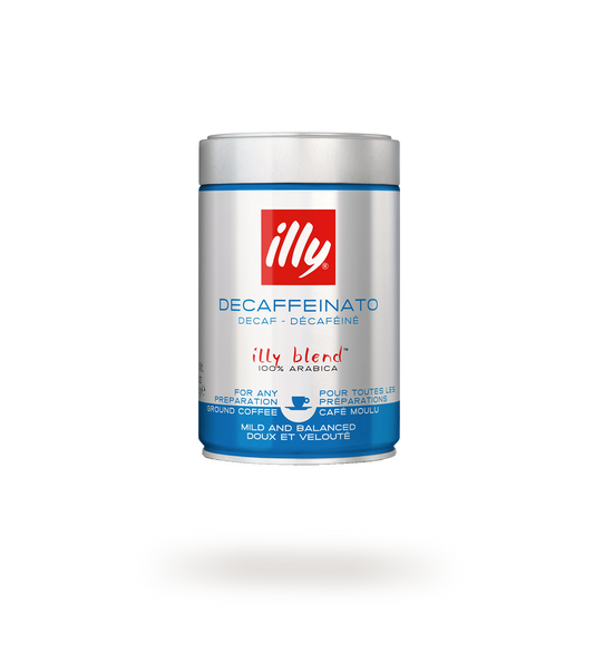 Illy Decaffeinato Espresso Ground Coffee – 250 g