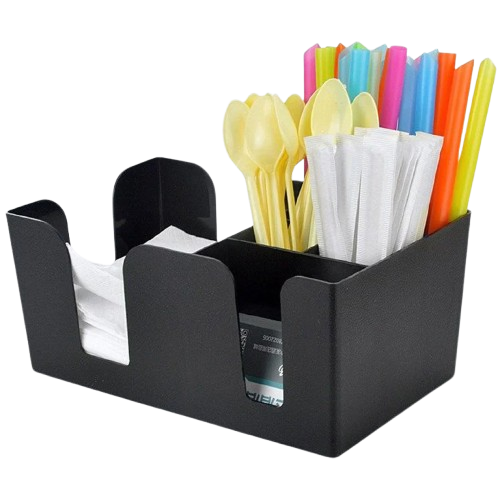 Bar Caddy – Countertop Napkin & Condiment Organizer