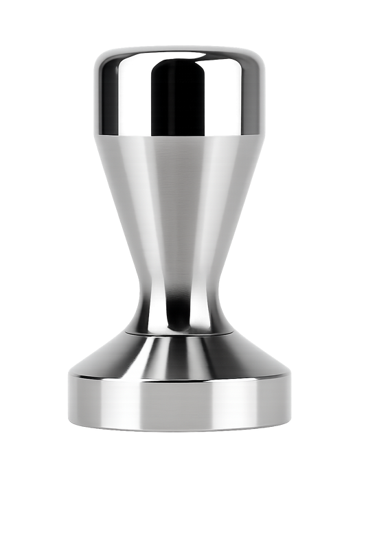 “51mm stainless steel espresso tamper compatible with DeLonghi Dedica and other 51mm portafilter machines – premium barista coffee tool”